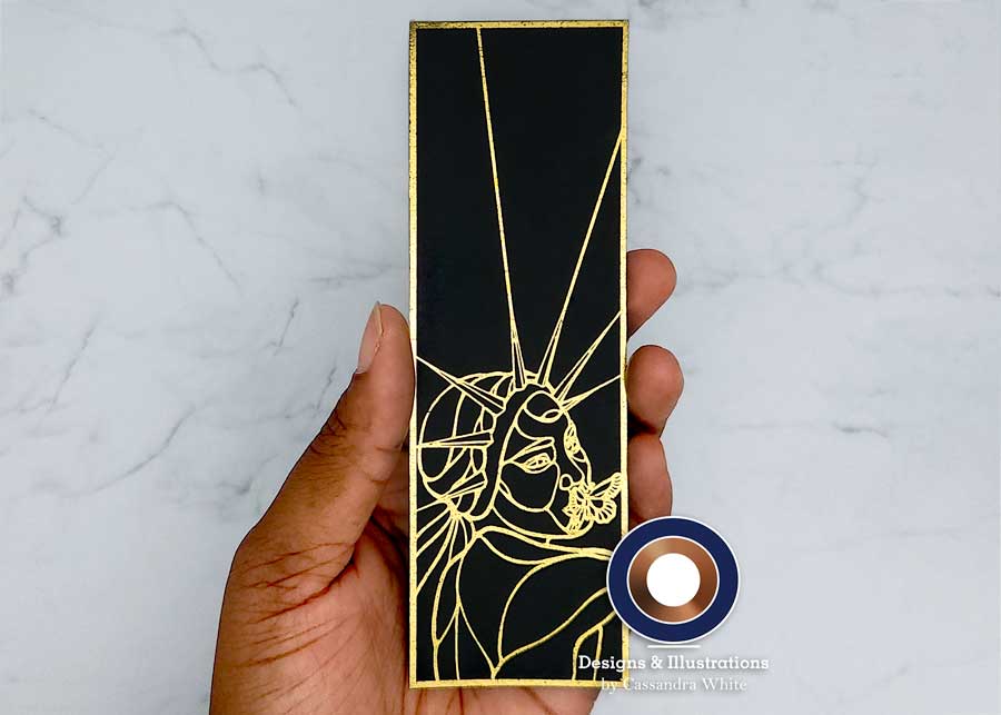 Speak No Evil "Outlined" - Black Bookmark