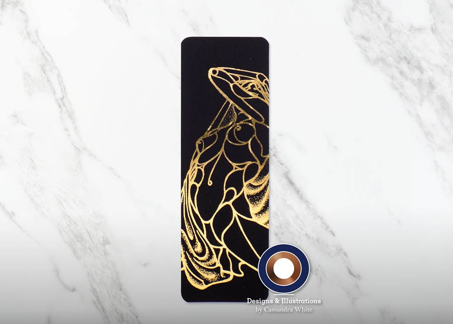Woman Covered - Black Bookmark