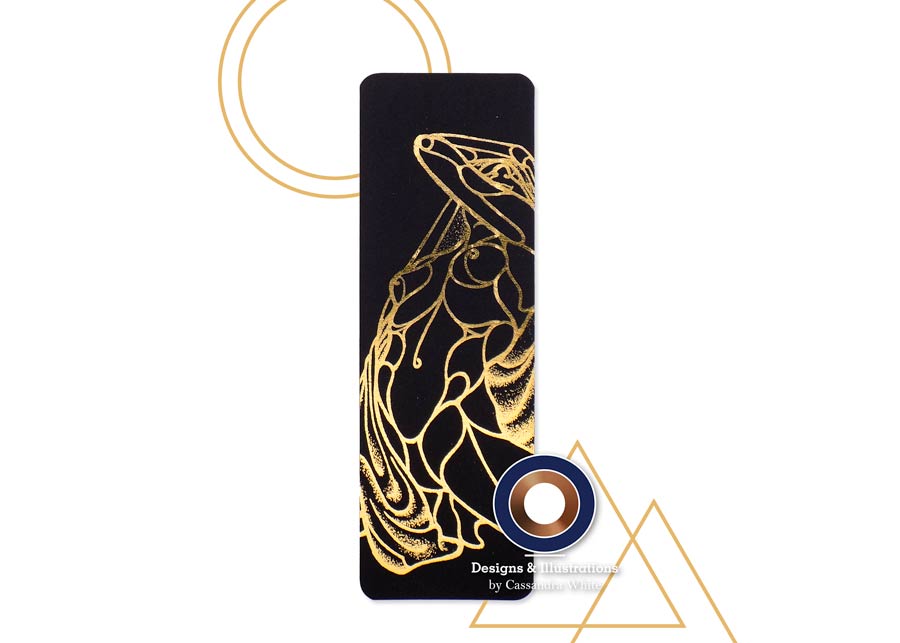 Woman Covered - Black Bookmark