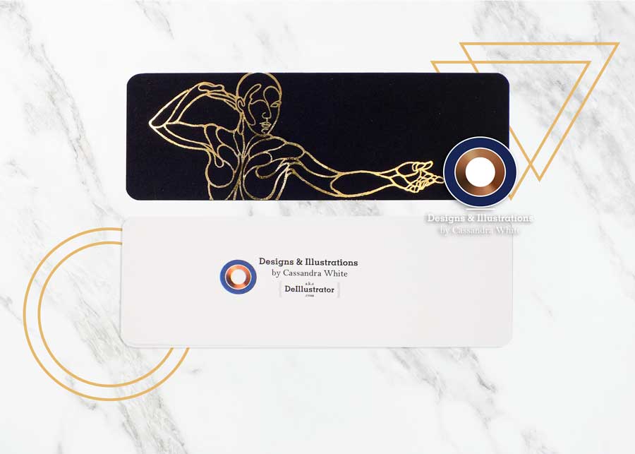 Reaching "Woman" - Black Bookmark