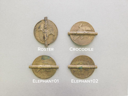 Brass Sun Baule Bead Pendants