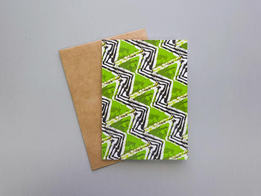 Eban Zigzag Greeting Card