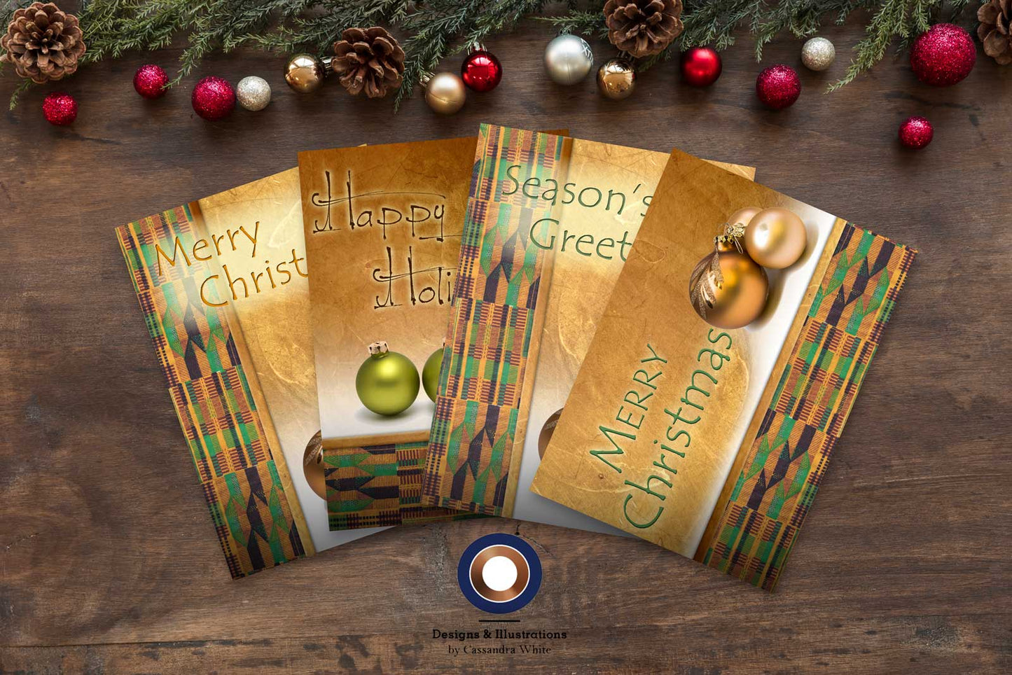 African Kente Christmas Card
