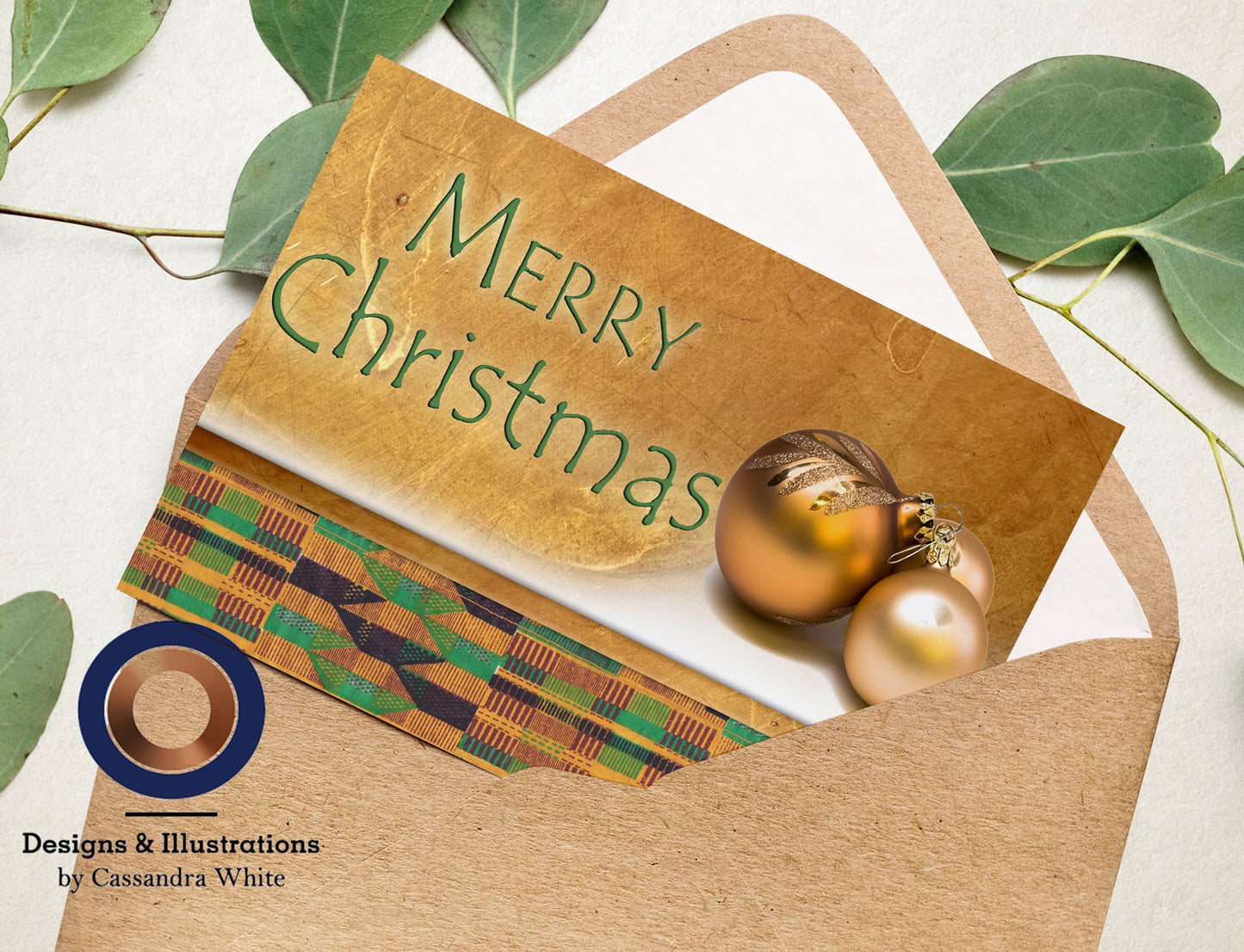 African Kente Christmas Card