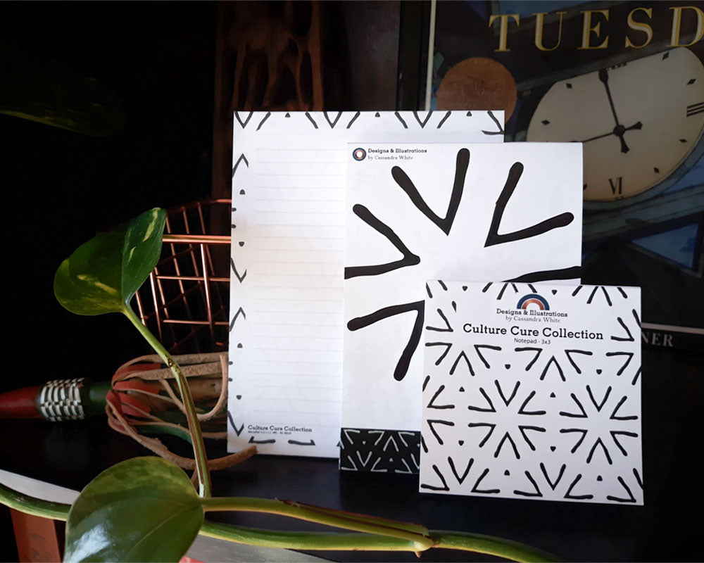 Bogolan Stars - Notepads & Memo Pads