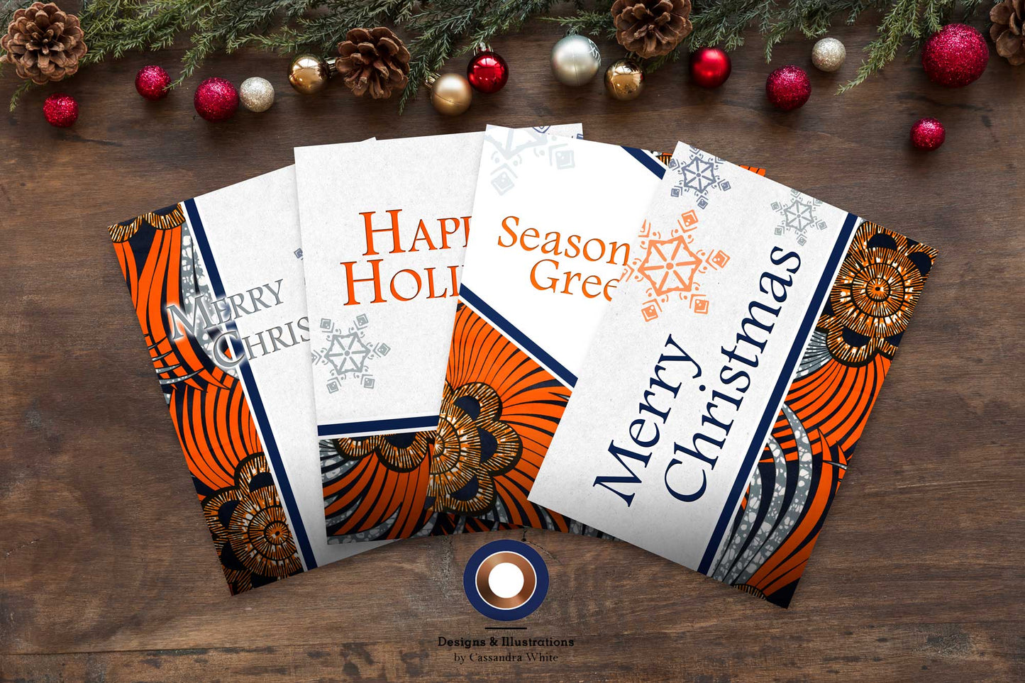 Wari African Print Holiday Card
