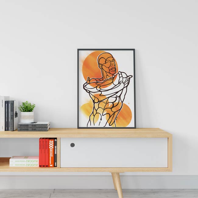 Untitled Man Pose - Print
