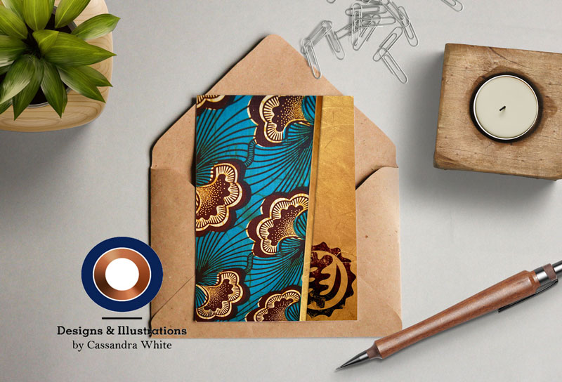 African Inspired Nyame Ye Oene Card