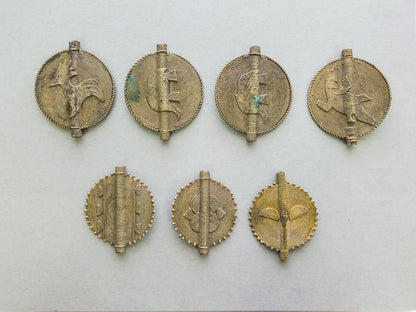 Brass Sun Baule Bead Pendants