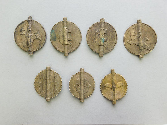 Brass Sun Baule Bead Pendants