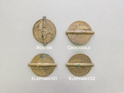 Brass Sun Baule Bead Pendants