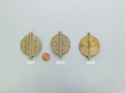 Brass Sun Baule Bead Pendants