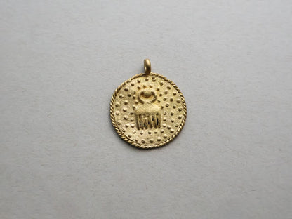African Brass Baule Pendants - Medium