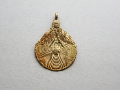 African Brass Baule Pendants - Large