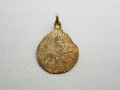 African Brass Baule Pendants - Large
