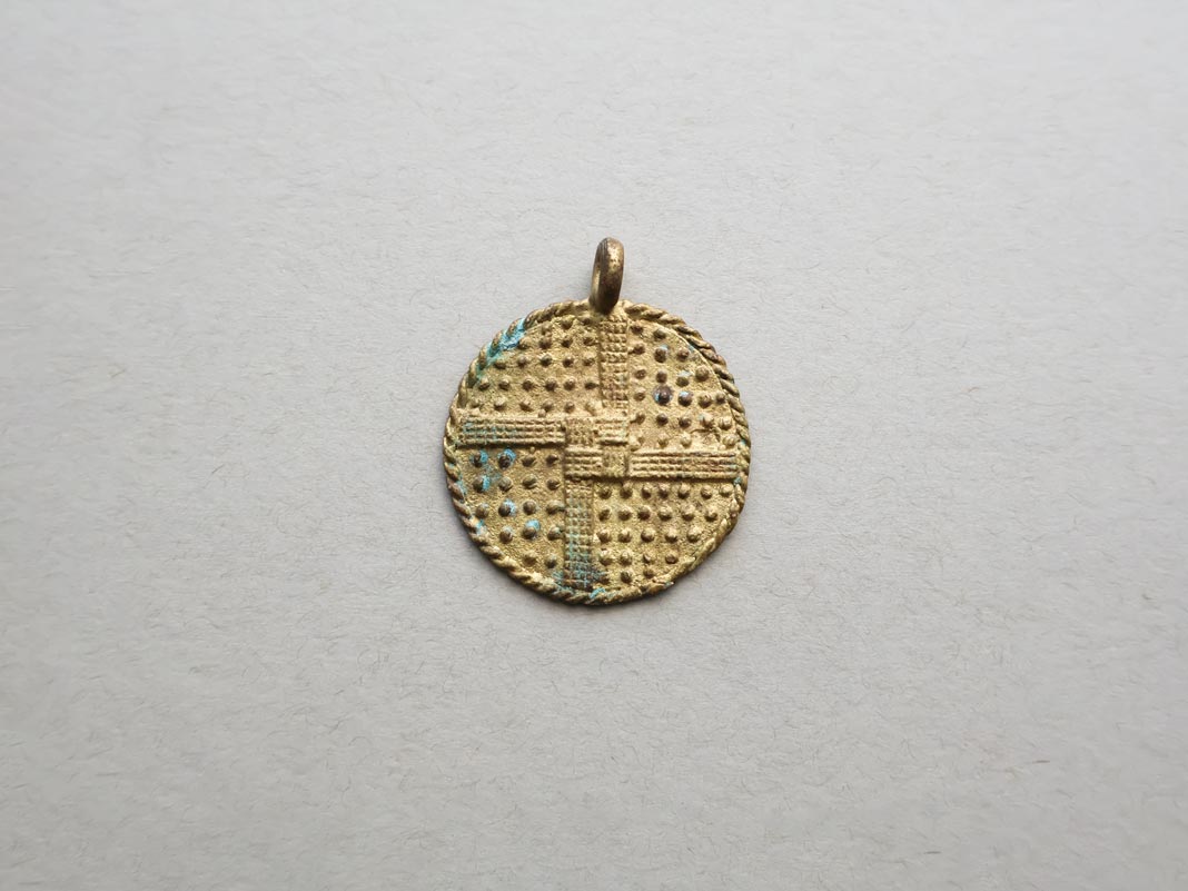 African Brass Baule Pendants - Medium