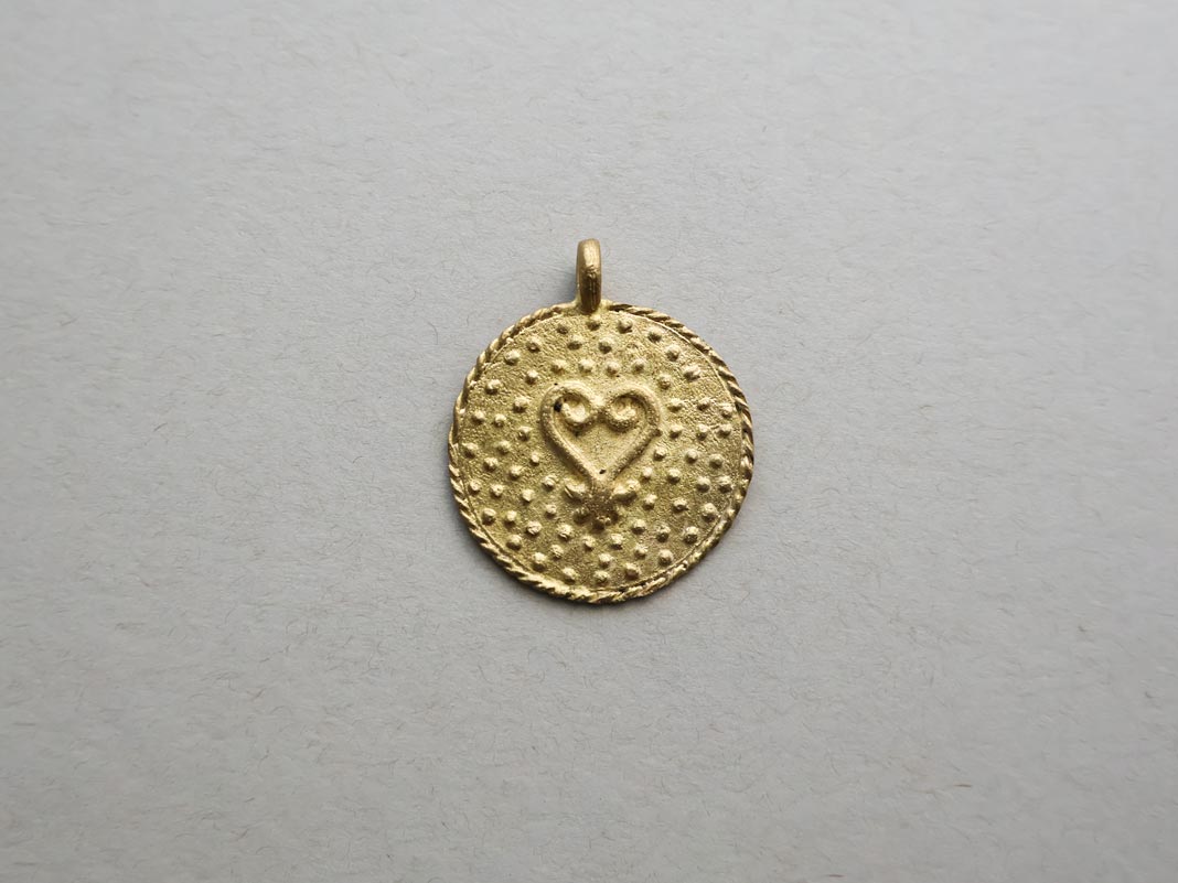 African Brass Baule Pendants - Medium