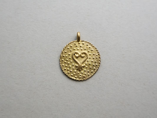 African Brass Baule Pendants - Medium