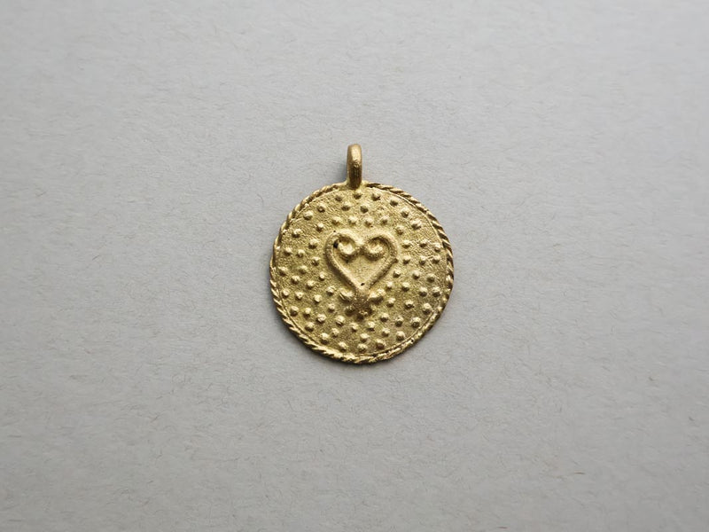African Brass Baule Pendants - Medium