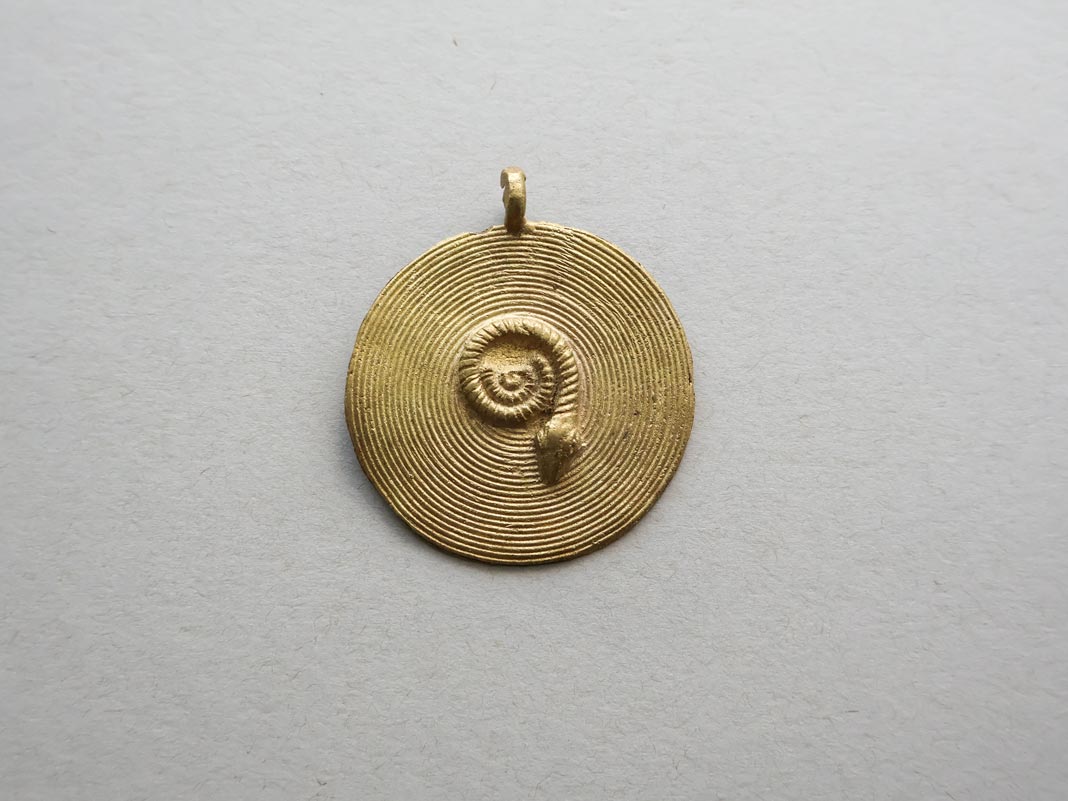 African Brass Baule Pendants - Large