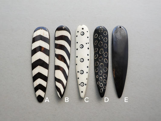 Batik Bone Feather Pendant