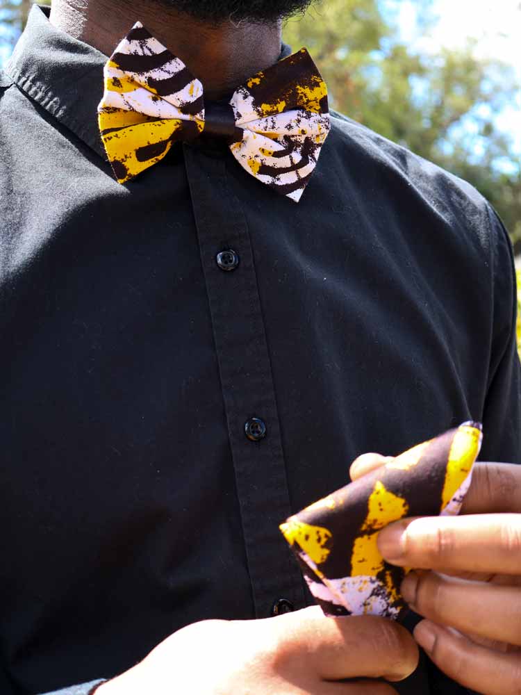 Sunset Mud Print - Bowtie