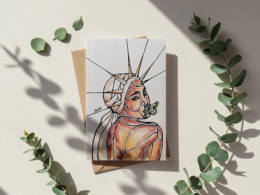 Speak No Evil - A Greeting Card