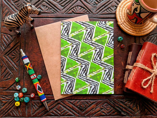 Eban Zigzag Greeting Card