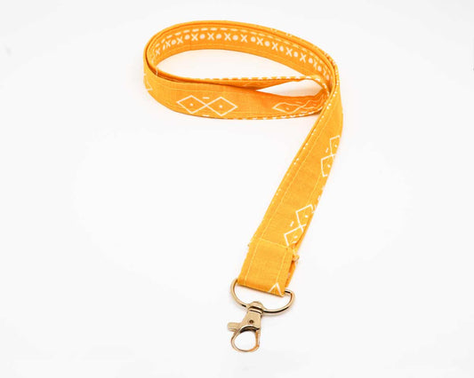 Yellow Mudcloth - Lanyard