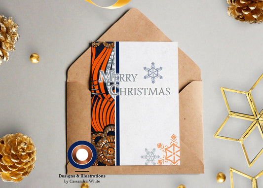 Wari African Print Holiday Card