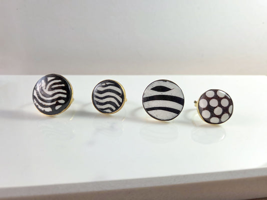 Kenyan Bone Brass Rings
