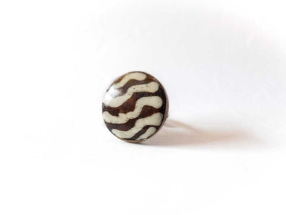 Kenyan Bone Brass Rings