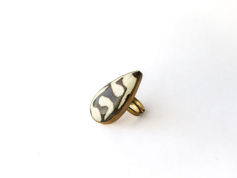 Kenyan Bone Brass Rings