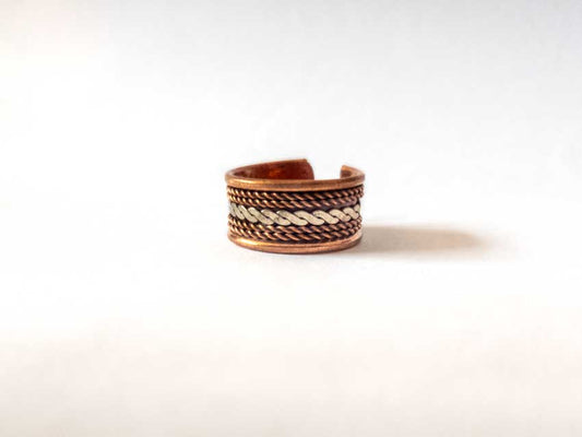Copper & Brass Rings - Twisted Design