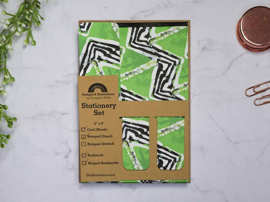 Eban Zigzag Stationery Set – African Inspired Writing Collection