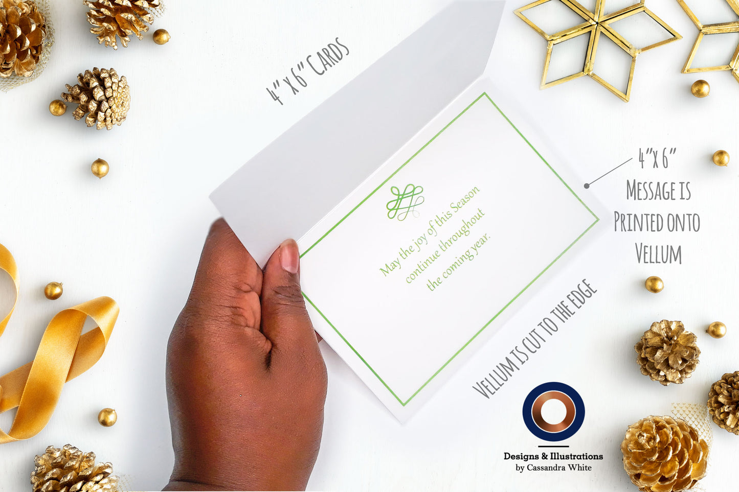 Wari African Print Holiday Card